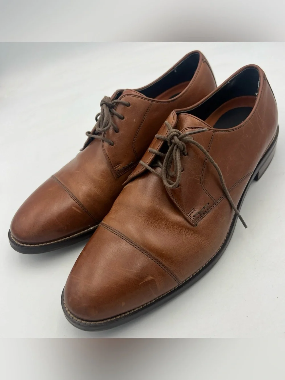 Cole Haan Lenox Hill Cap Leather Oxford Shoes Brown Men’s Size 8.5M